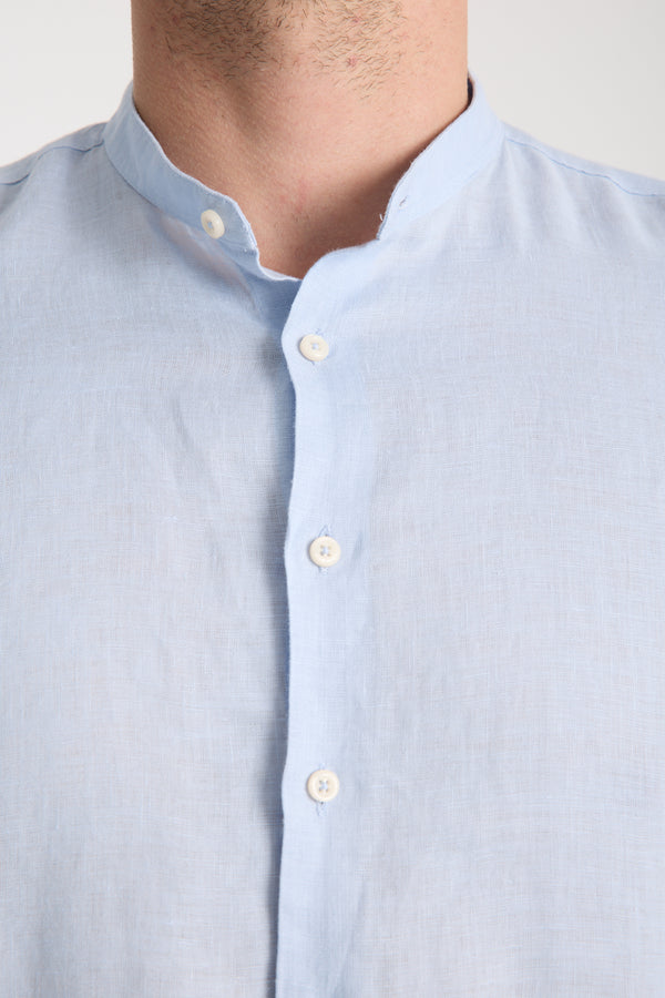 Caravaggio Essentials Linen Man Shirt Light Blue