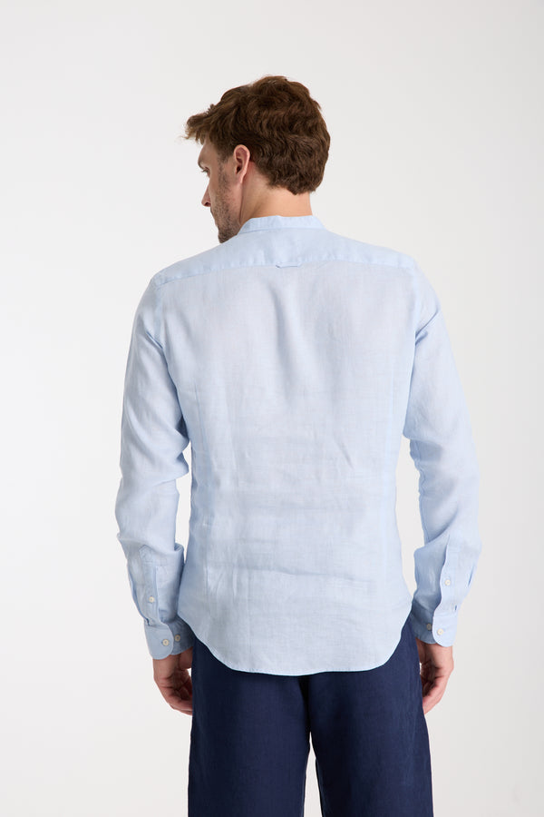 Caravaggio Essentials Linen Man Shirt Light Blue