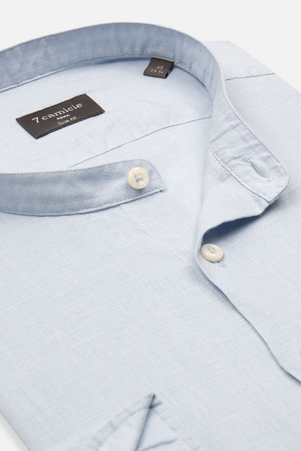 Caravaggio Essentials Linen Man Shirt Light Blue