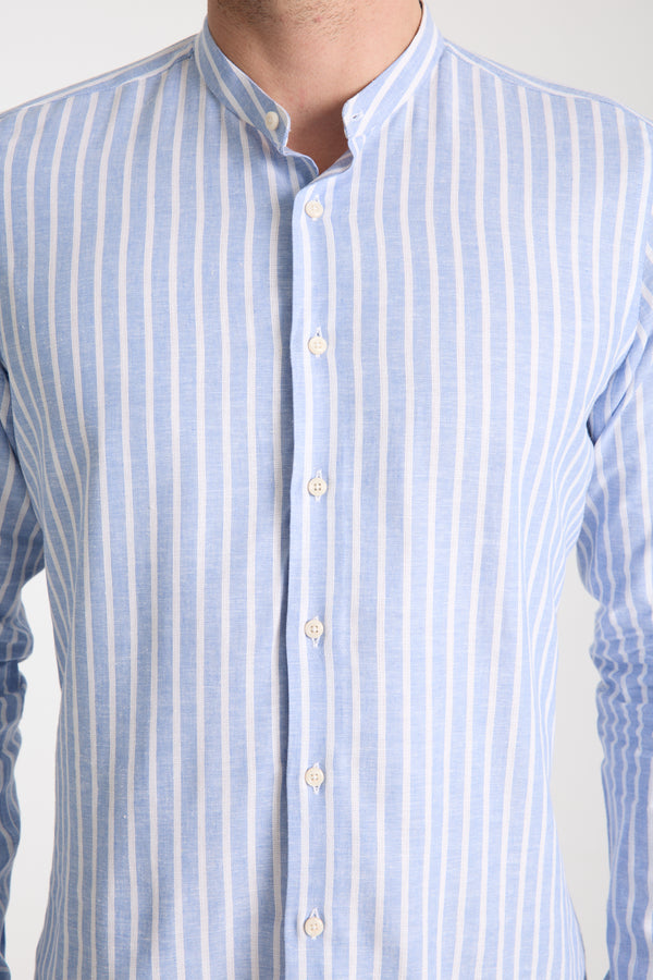 Caravaggio Essentials Linen Man Shirt Light Blue