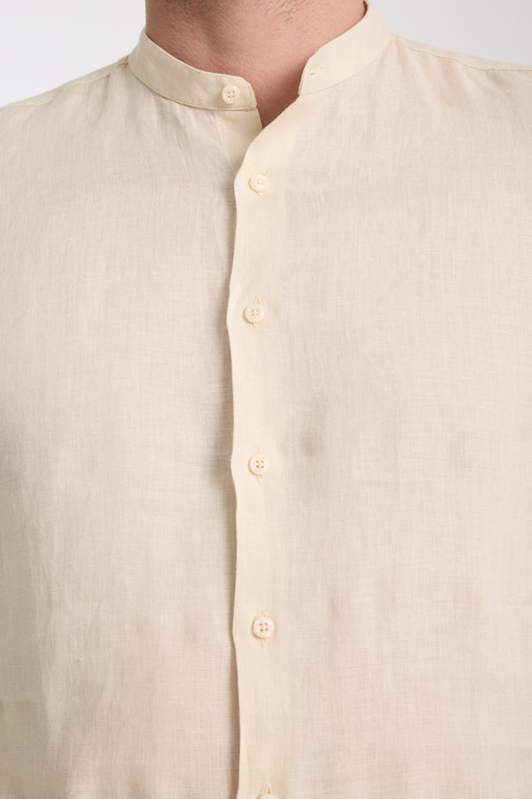Camicia Uomo Caravaggio Essential Lino Beige