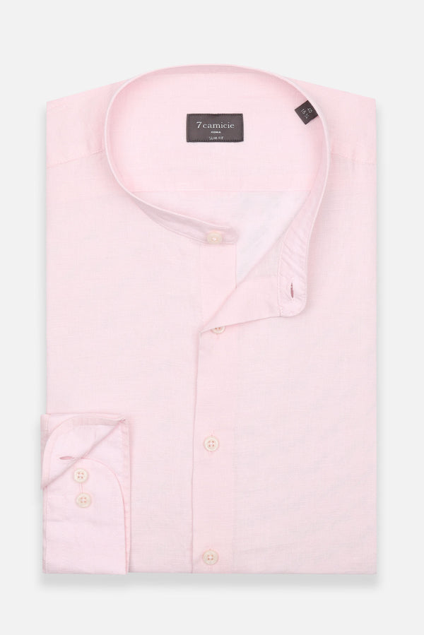 Camicia Uomo Caravaggio Essential Lino Rosa