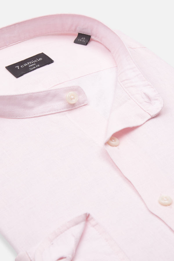 Camicia Uomo Caravaggio Essential Lino Rosa