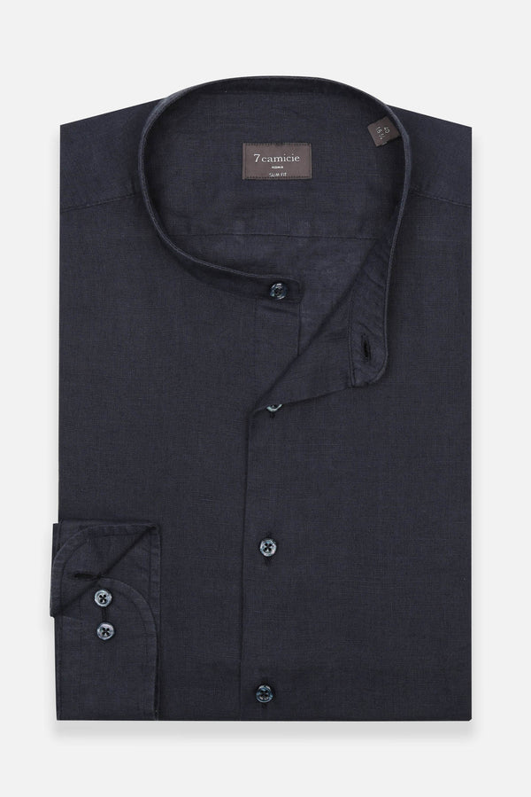 Camicia Uomo Caravaggio Essential Lino Blu