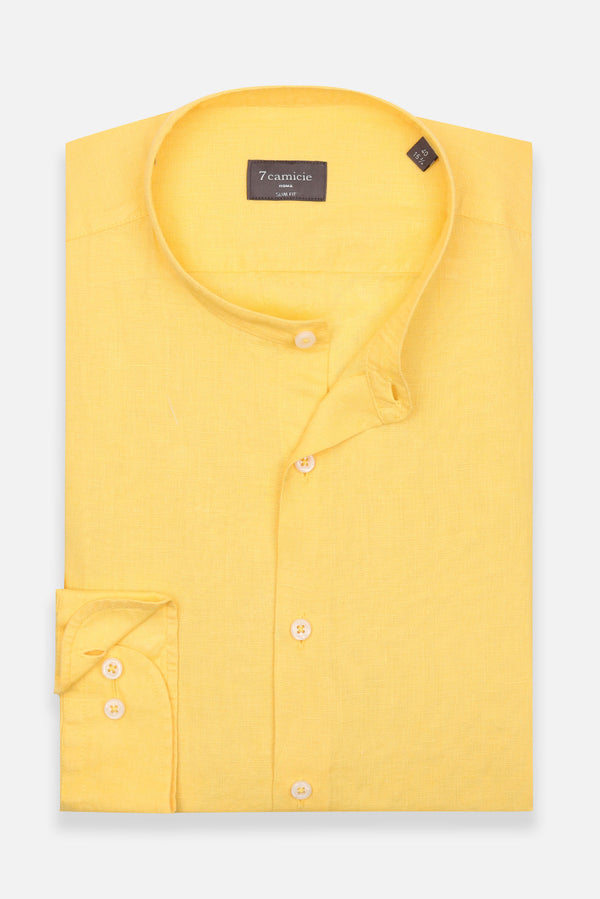 Chemise Homme Caravaggio Essential Lin Jaune