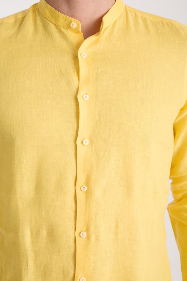 Chemise Homme Caravaggio Essential Lin Jaune