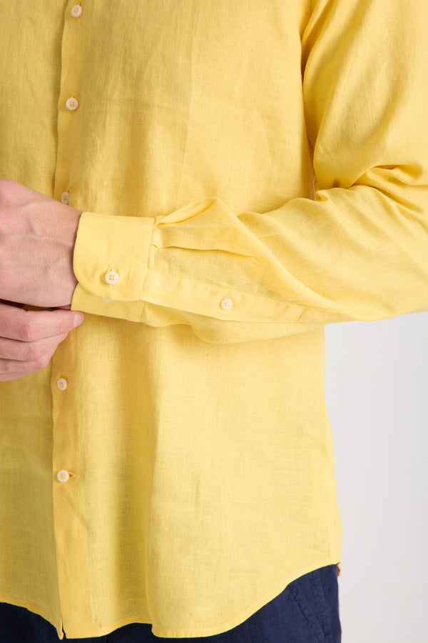 Chemise Homme Caravaggio Essential Lin Jaune