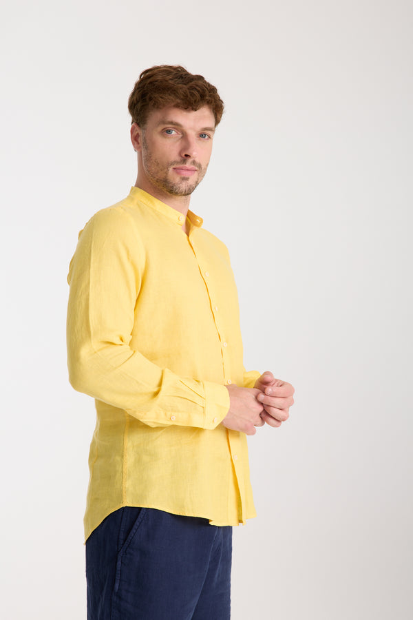 Chemise Homme Caravaggio Essential Lin Jaune