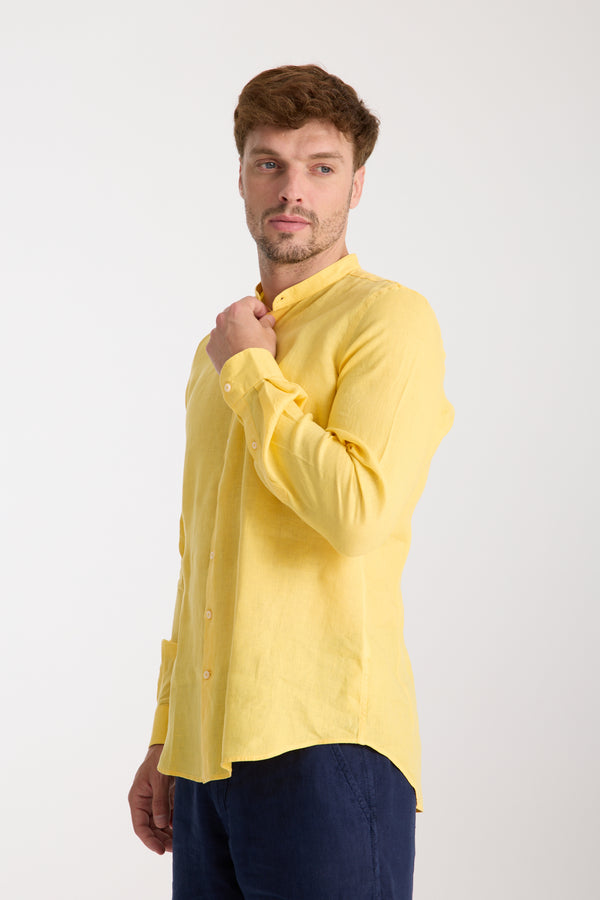 Chemise Homme Caravaggio Essential Lin Jaune