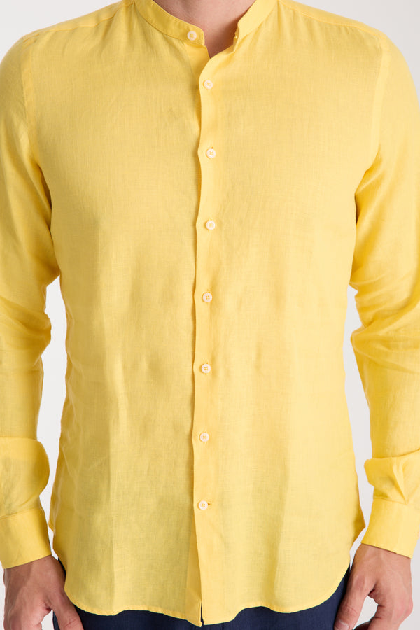 Chemise Homme Caravaggio Essential Lin Jaune