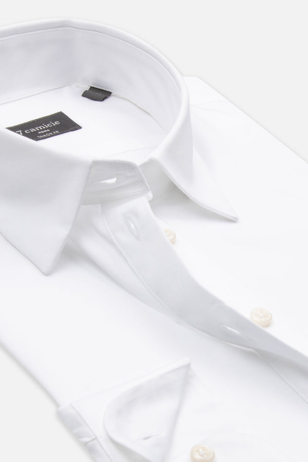 Satin Women Shirt White