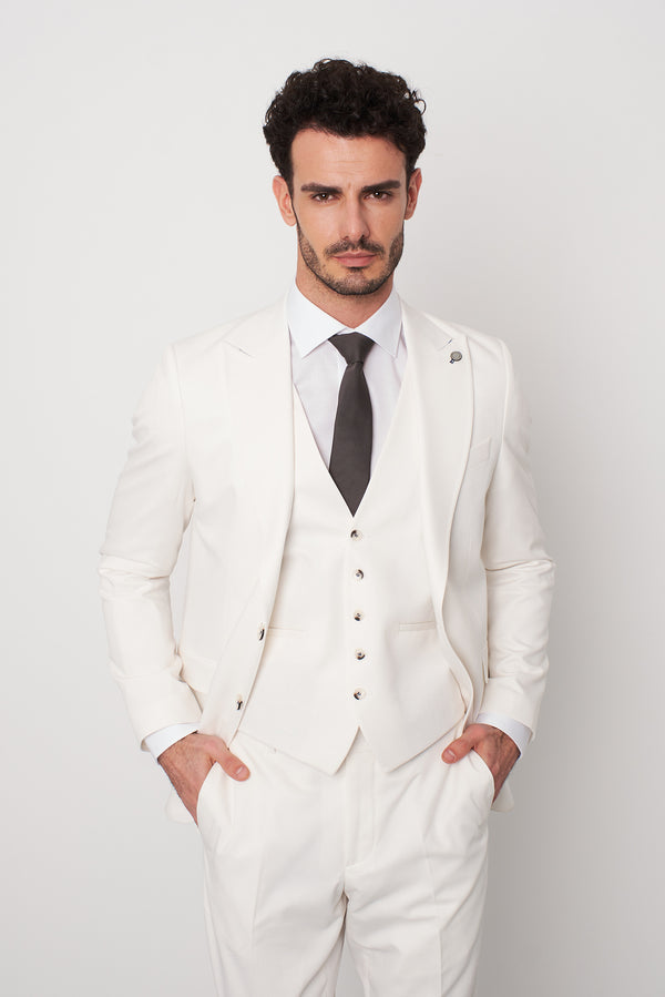 Gilet Uomo Microfibra Bianco