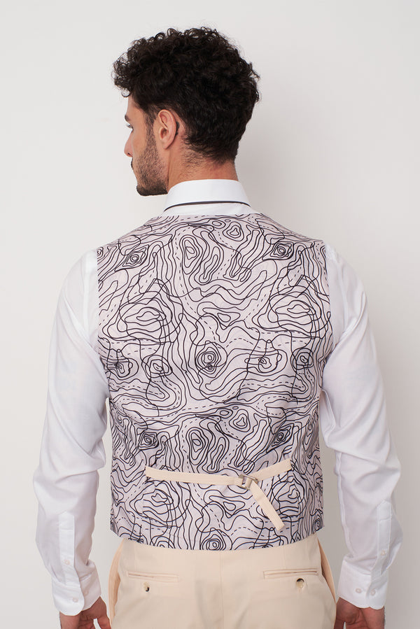 Gilet Uomo Microfibra Beige