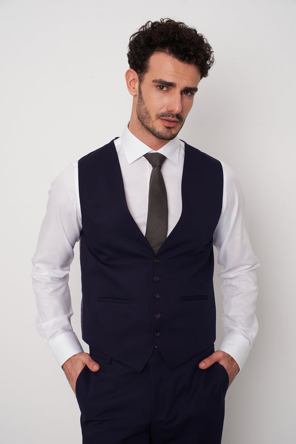 Gilet Uomo Microfibra Blu