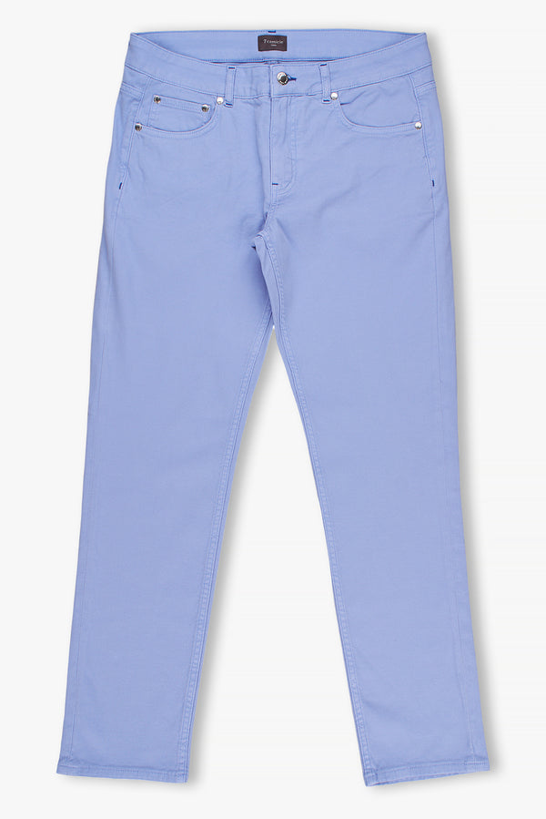 Cotton Stretch Man Pant Light Blue