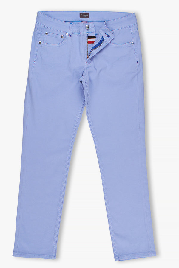 Cotton Stretch Man Pant Light Blue