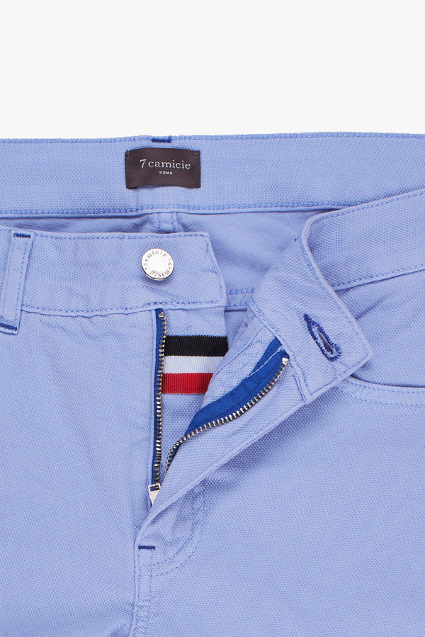 Cotton Stretch Man Pant Light Blue