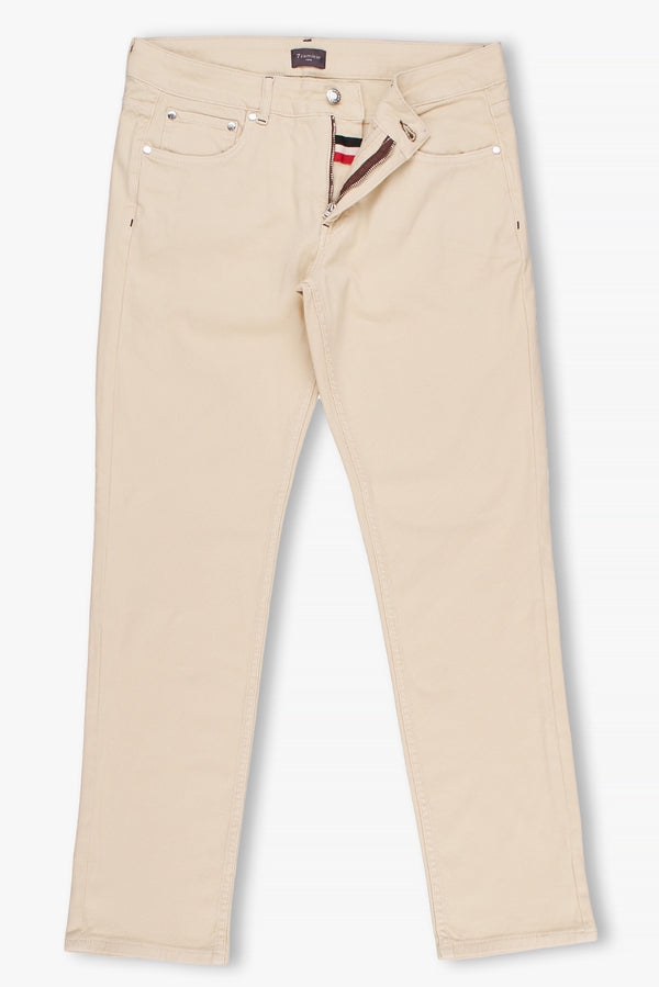 Cotton Stretch Man Pant Beige