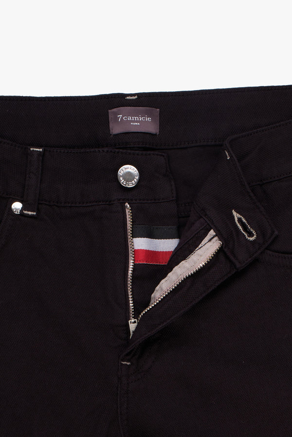 Cotton Stretch Man Pant Black