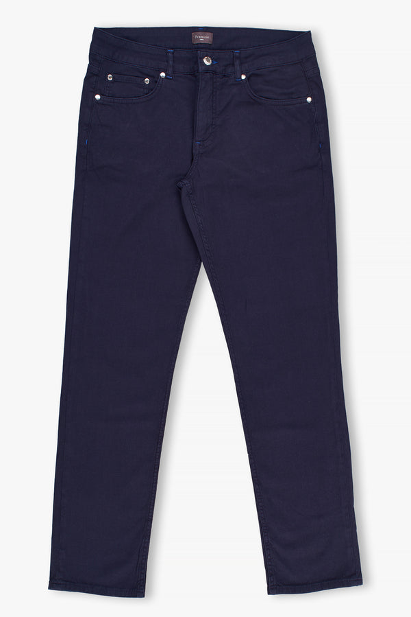 Cotton Stretch Man Pant Blue