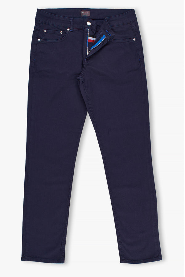 Cotton Stretch Man Pant Blue