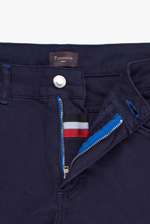 Cotton Stretch Man Pant Blue
