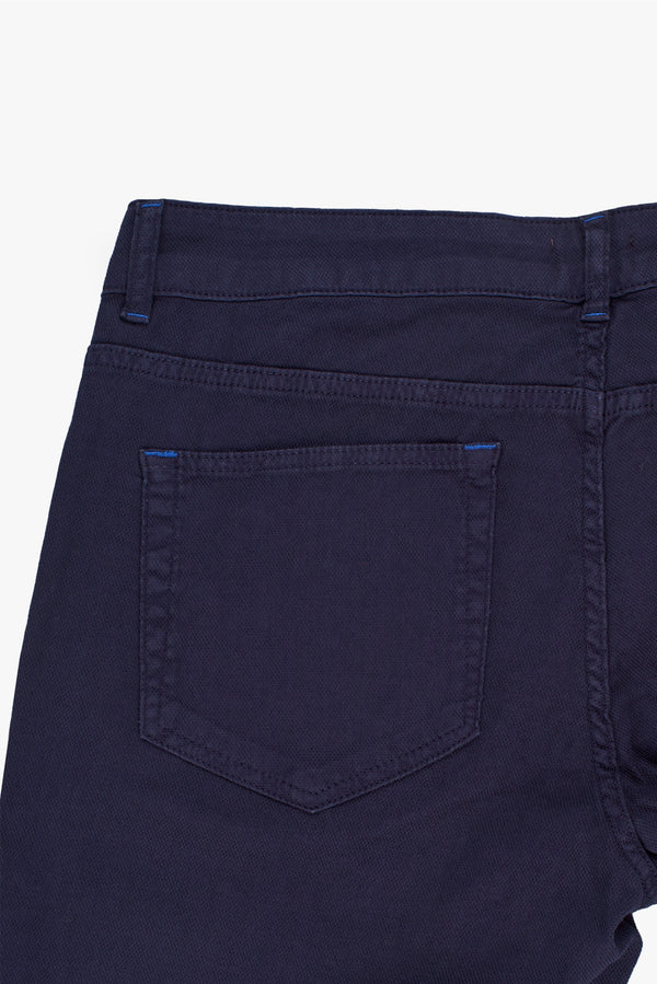 Cotton Stretch Man Pant Blue