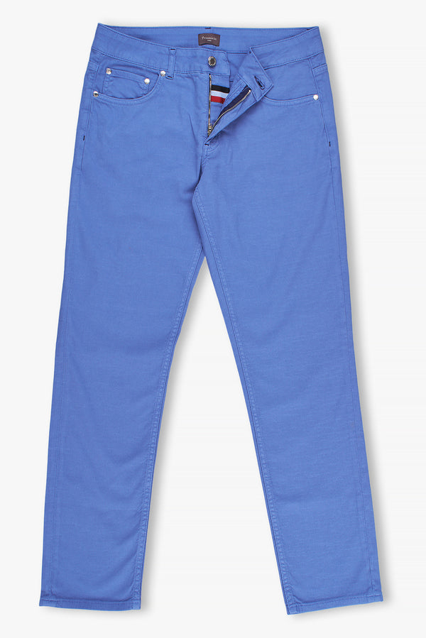 Cotton Stretch Man Pant Blue