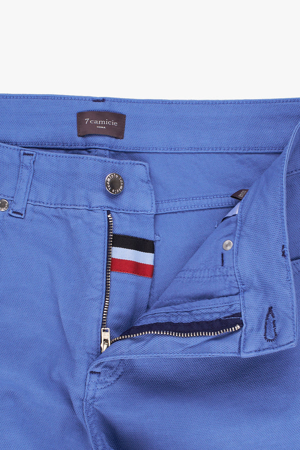 Cotton Stretch Man Pant Blue