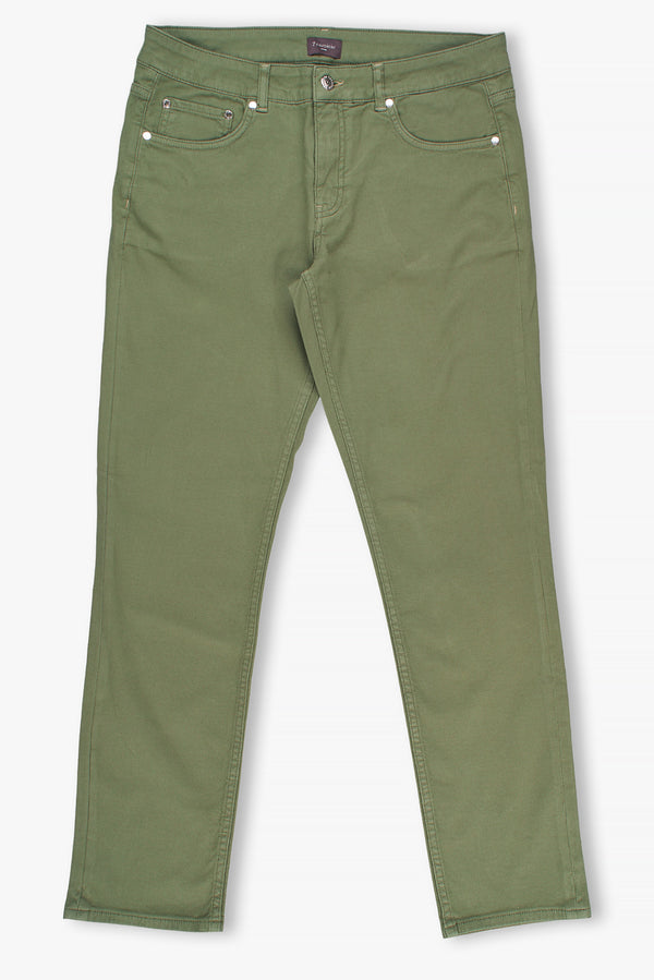 Cotton Stretch Man Pant Green
