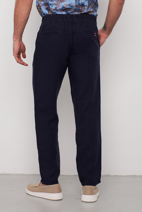 Pantalon Homme Lin Bleu