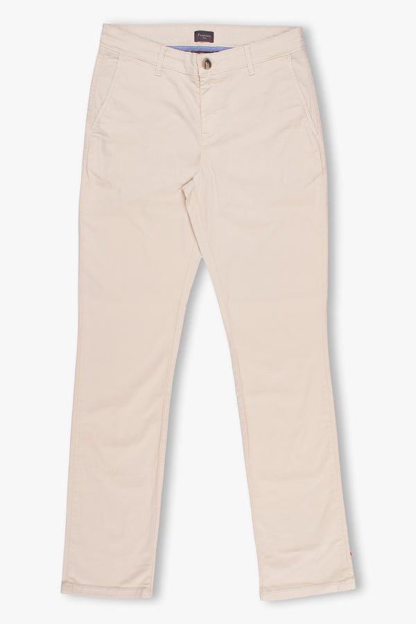 Cotton Stretch Man Pant Beige