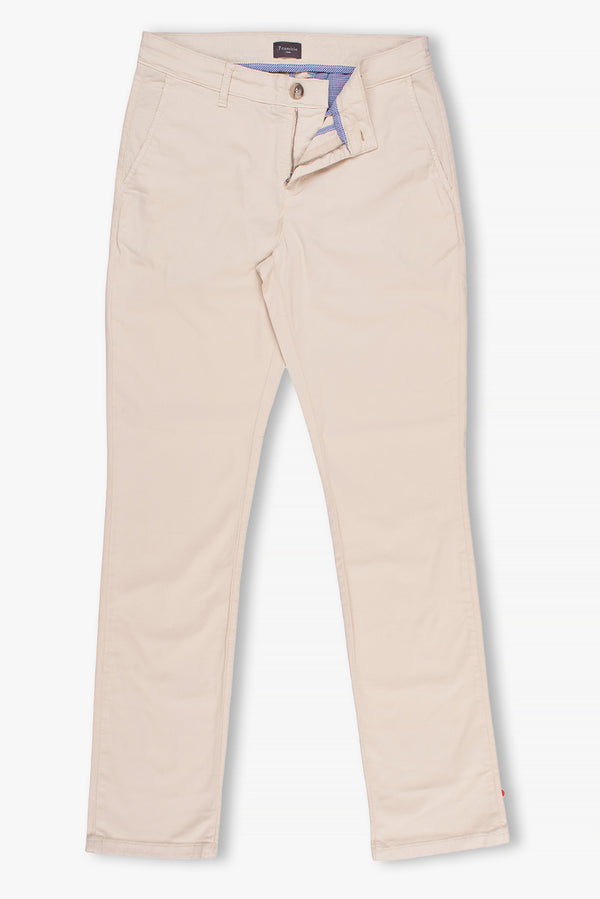 Cotton Stretch Man Pant Beige