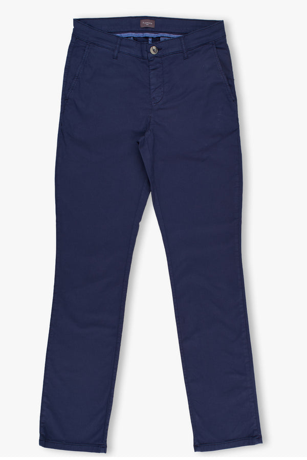 Cotton Stretch Man Pant Blue