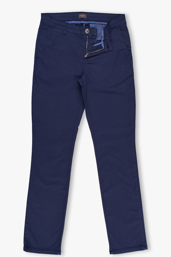 Cotton Stretch Man Pant Blue