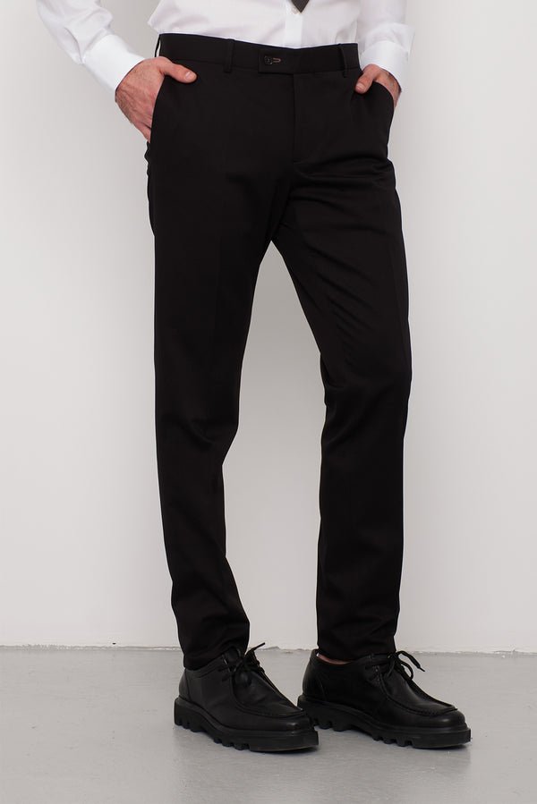 Polyviscose Man Pant Black