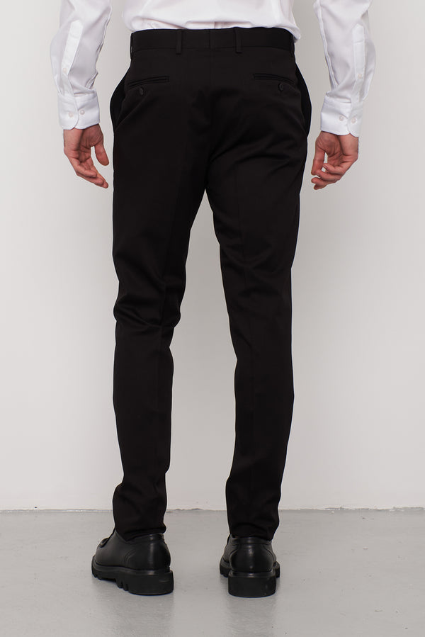 Polyviscose Man Pant Black