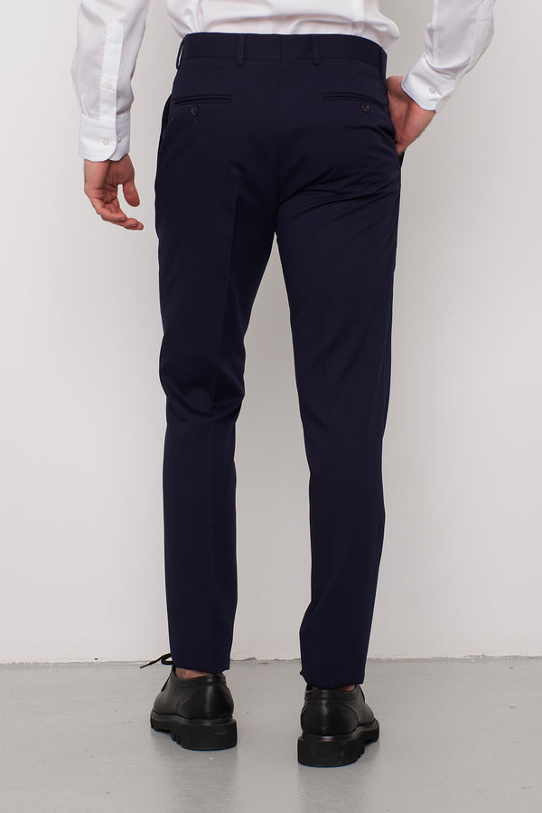 Pantalones Hombre Microfibra Azul