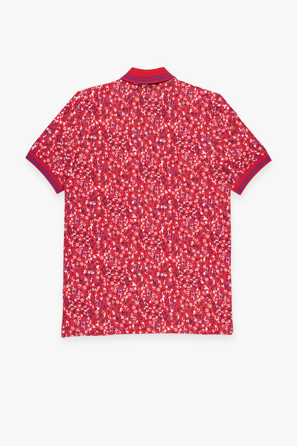 Polo Homme Piquet Rouge Bleu