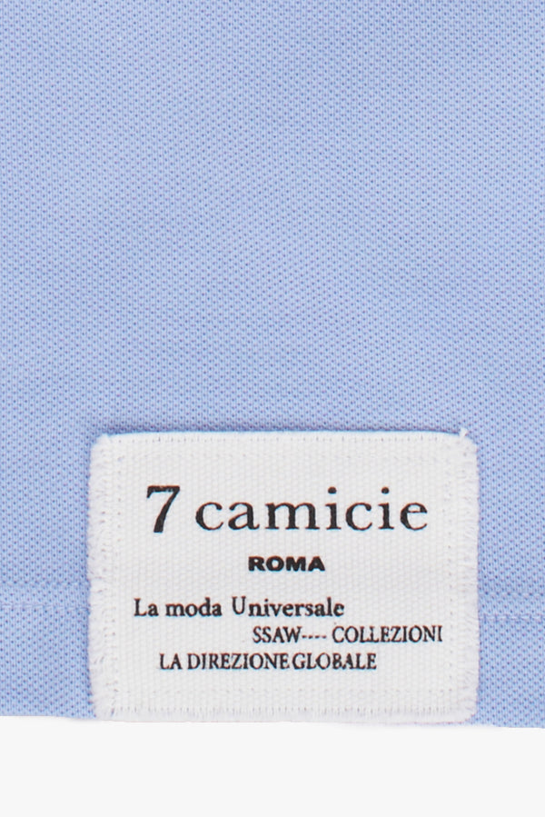 Polo Uomo Piquet Celeste