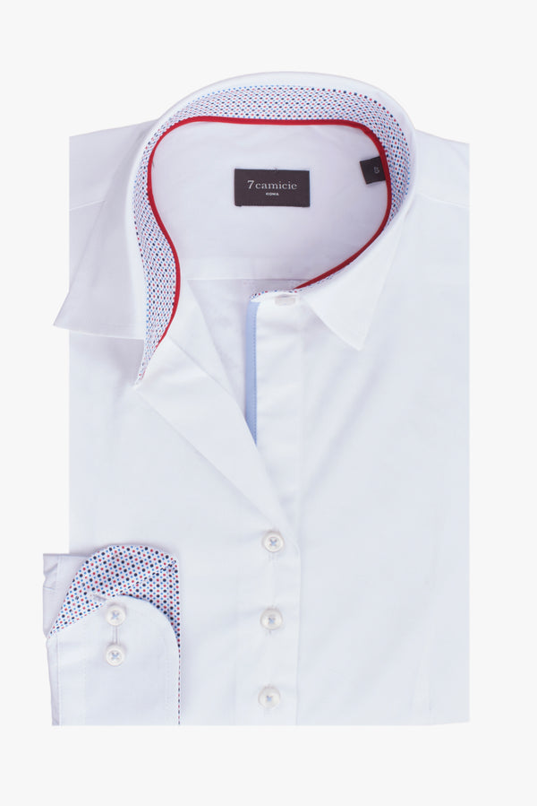 Beatrice Sport Poplin Stretch Women Shirt White