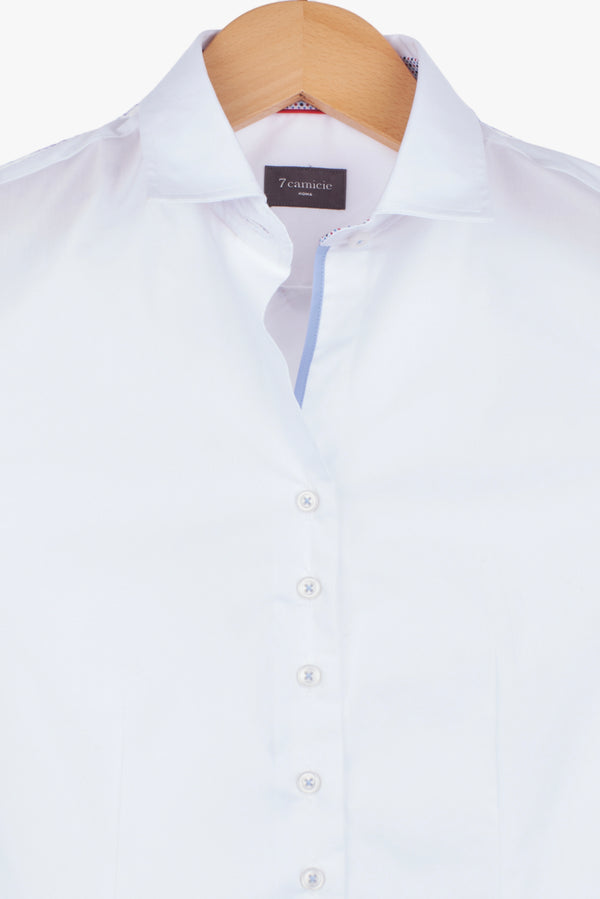 Beatrice Sport Poplin Stretch Women Shirt White