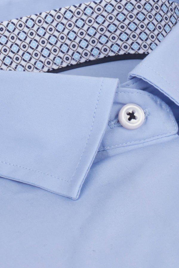 Beatrice Sport Poplin Stretch Women Shirt Light Blue
