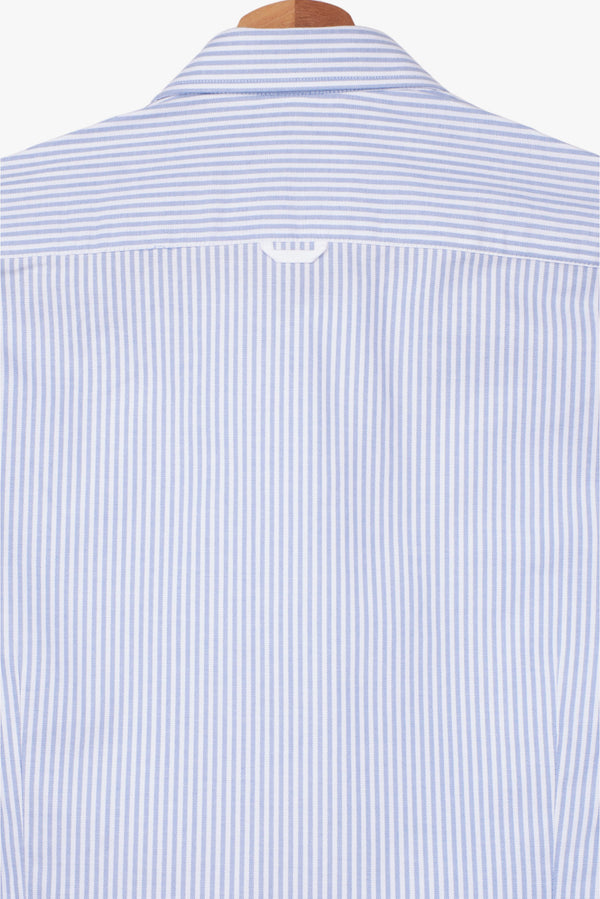 Camicia Uomo Tiziano Essential Popelin Blu Bianco