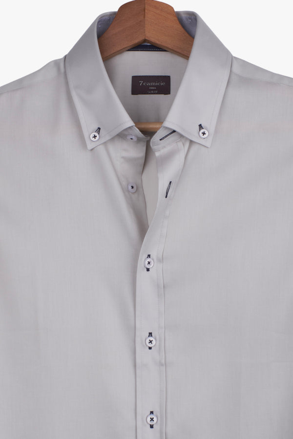 Camicia Uomo Leonardo Sport Satin Grigio