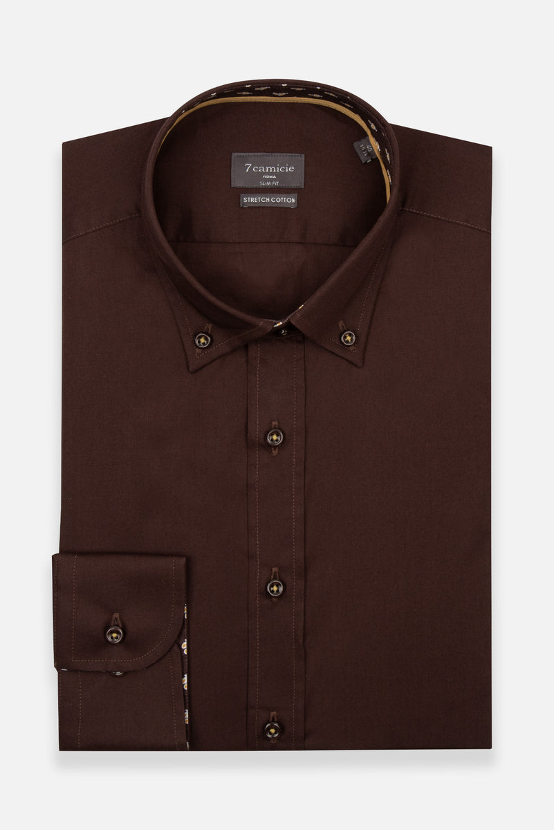 Camicia Sportiva Uomo Dri-Fit Performance - Leggera, Traspirante, Assorbe Umidità, Colore Marrone, Taglia XXL, 100% Poliestere