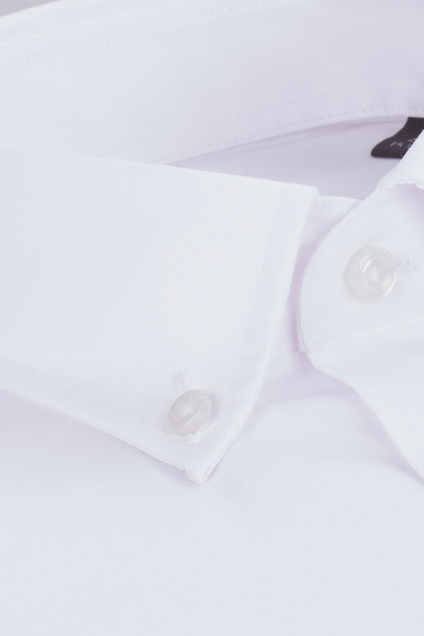 Camisa Hombre Leonardo Essential Popelin Blanco Sin plancha