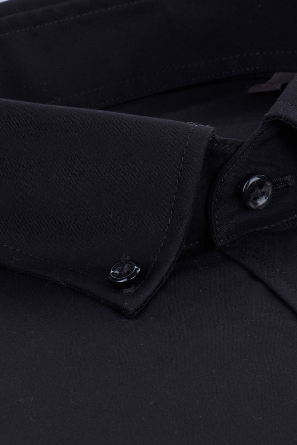 Leonardo Essentials Poplin Man Shirt Black Non Iron