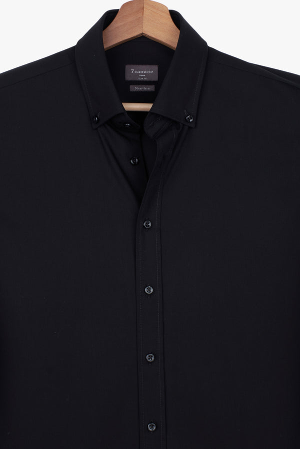 Leonardo Essentials Poplin Man Shirt Black Non Iron