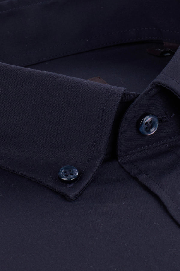 Chemise Homme Leonardo Essential Popelin Bleu Sans repassage